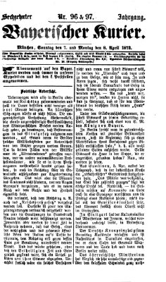 Bayerischer Kurier Montag 8. April 1872