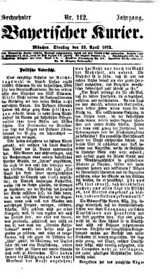 Bayerischer Kurier Dienstag 23. April 1872