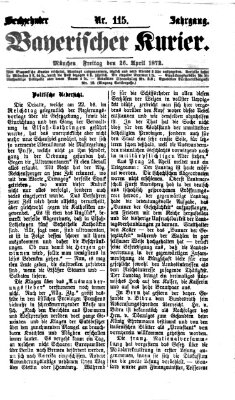 Bayerischer Kurier Freitag 26. April 1872