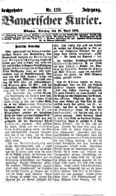 Bayerischer Kurier Dienstag 30. April 1872