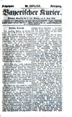 Bayerischer Kurier Sonntag 2. Juni 1872