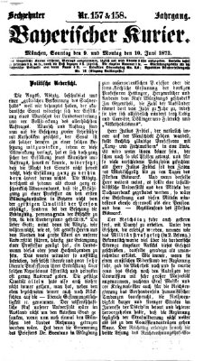 Bayerischer Kurier Sonntag 9. Juni 1872