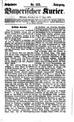 Bayerischer Kurier Samstag 15. Juni 1872