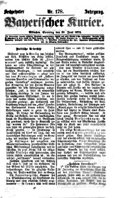 Bayerischer Kurier Sonntag 30. Juni 1872