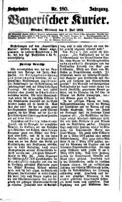 Bayerischer Kurier Mittwoch 3. Juli 1872