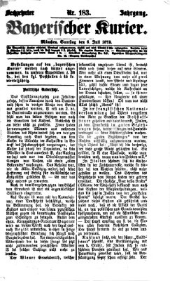 Bayerischer Kurier Samstag 6. Juli 1872