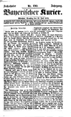 Bayerischer Kurier Samstag 13. Juli 1872