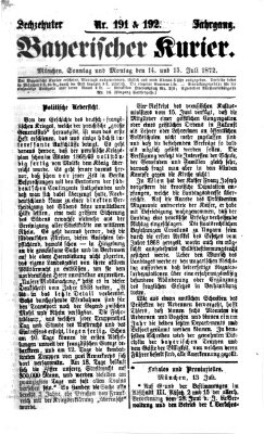 Bayerischer Kurier Montag 15. Juli 1872