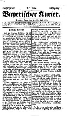 Bayerischer Kurier Donnerstag 18. Juli 1872