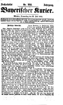 Bayerischer Kurier Donnerstag 25. Juli 1872