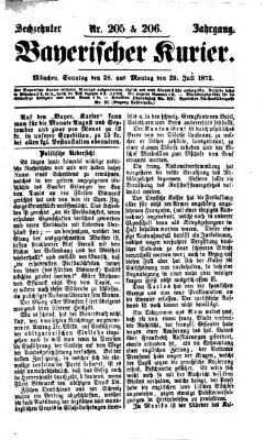 Bayerischer Kurier Sonntag 28. Juli 1872