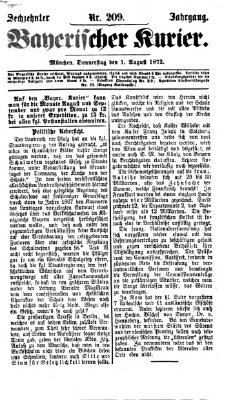 Bayerischer Kurier Donnerstag 1. August 1872