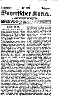 Bayerischer Kurier Freitag 16. August 1872