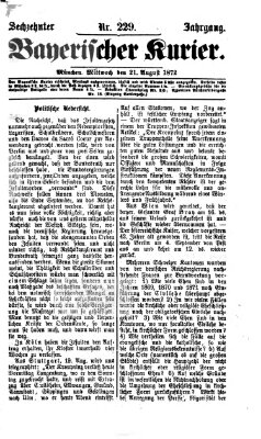 Bayerischer Kurier Mittwoch 21. August 1872