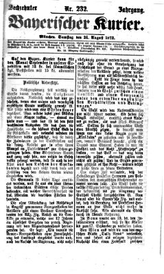 Bayerischer Kurier Samstag 24. August 1872