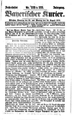 Bayerischer Kurier Montag 26. August 1872
