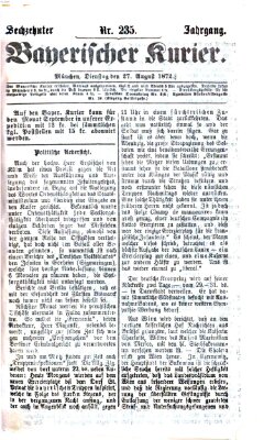 Bayerischer Kurier Dienstag 27. August 1872