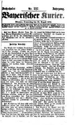 Bayerischer Kurier Donnerstag 29. August 1872