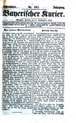 Bayerischer Kurier Freitag 6. September 1872