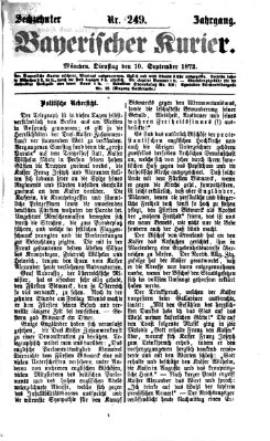 Bayerischer Kurier Dienstag 10. September 1872