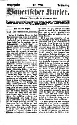 Bayerischer Kurier Dienstag 17. September 1872