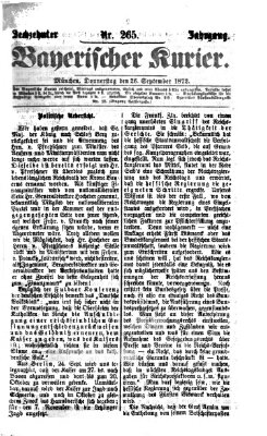 Bayerischer Kurier Donnerstag 26. September 1872