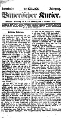 Bayerischer Kurier Sonntag 6. Oktober 1872