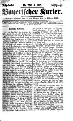 Bayerischer Kurier Sonntag 13. Oktober 1872