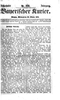 Bayerischer Kurier Mittwoch 23. Oktober 1872