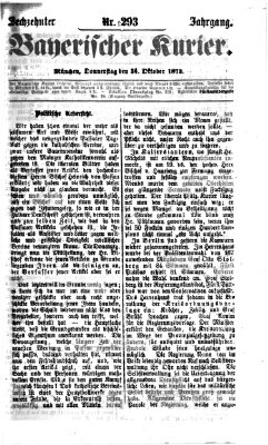 Bayerischer Kurier Donnerstag 24. Oktober 1872