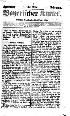 Bayerischer Kurier Samstag 26. Oktober 1872