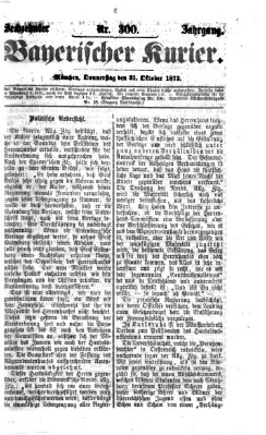 Bayerischer Kurier Donnerstag 31. Oktober 1872