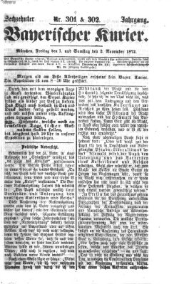 Bayerischer Kurier Freitag 1. November 1872