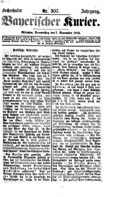 Bayerischer Kurier Donnerstag 7. November 1872