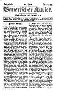 Bayerischer Kurier Freitag 8. November 1872