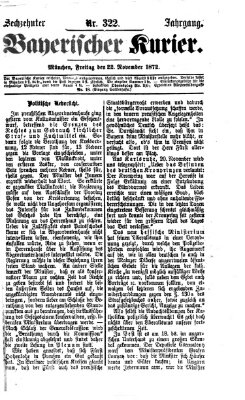 Bayerischer Kurier Freitag 22. November 1872