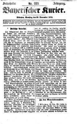 Bayerischer Kurier Samstag 23. November 1872