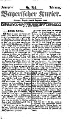 Bayerischer Kurier Samstag 14. Dezember 1872