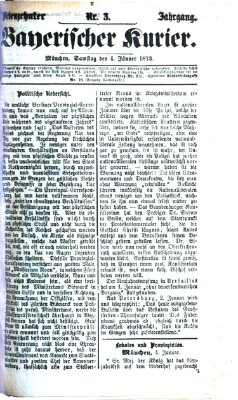 Bayerischer Kurier Samstag 4. Januar 1873