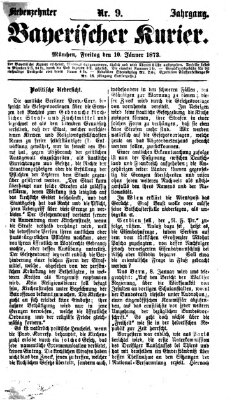 Bayerischer Kurier Freitag 10. Januar 1873