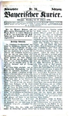 Bayerischer Kurier Samstag 25. Januar 1873