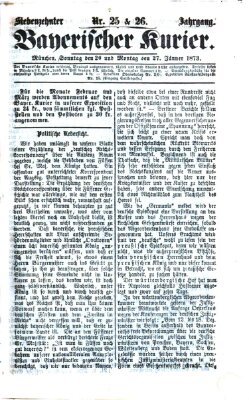 Bayerischer Kurier Montag 27. Januar 1873