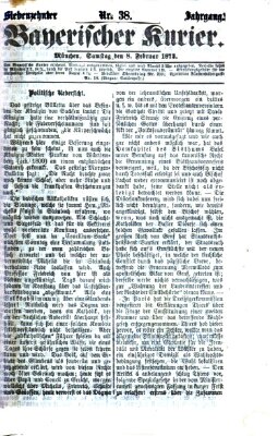 Bayerischer Kurier Samstag 8. Februar 1873