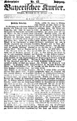 Bayerischer Kurier Mittwoch 12. Februar 1873