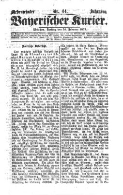 Bayerischer Kurier Freitag 14. Februar 1873