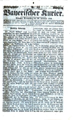 Bayerischer Kurier Donnerstag 20. Februar 1873