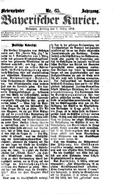 Bayerischer Kurier Freitag 7. März 1873