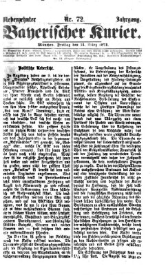 Bayerischer Kurier Freitag 14. März 1873