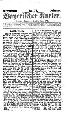 Bayerischer Kurier Donnerstag 20. März 1873