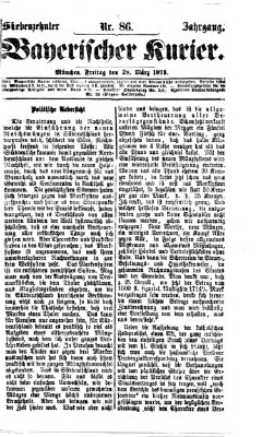 Bayerischer Kurier Freitag 28. März 1873